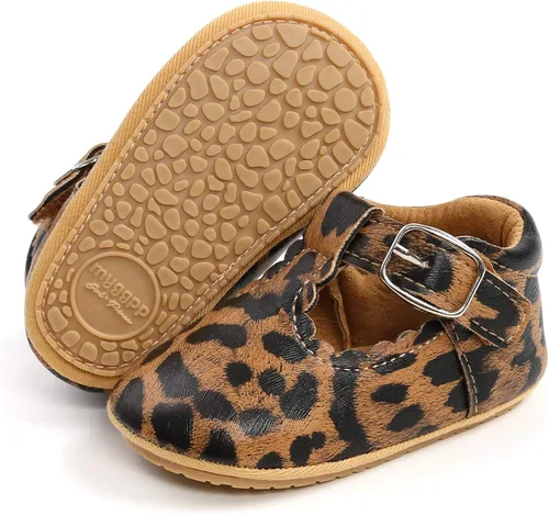 Miniatura 4 de SOFMUO Zapatos deportivos de piel sintética para bebés, niños y niñas, con suela de goma suave, mocasines Oxford para recién nacidos