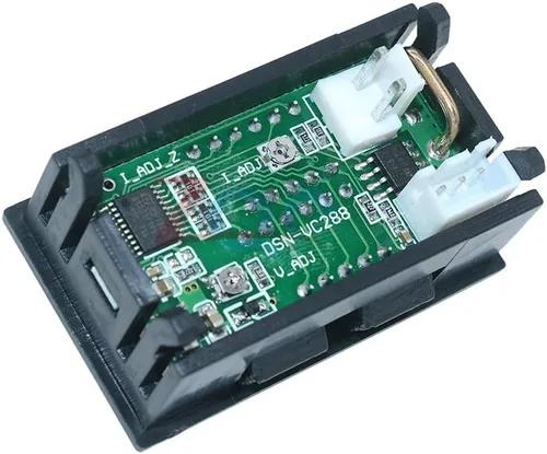 Miniatura 4 de HiLetgo 2pcs 0.28" Voltímetro Digital Amperímetro DC 100V 10A Amp Voltaje Medidor de Corriente Probador 0.28 Pulgadas 3 Bits Azul + Rojo Doble