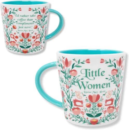 Miniatura 14 de Taza de amantes de libros Steel Mill & Co., linda taza de café/té de cerámica con asa para club de lectura, taza de café temática de lectura de 14