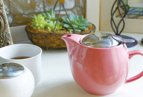Miniatura 8 de ZERO JAPAN - Tetera redonda de 15 oz (450 cc) con tapa SLS e infusor de tomate