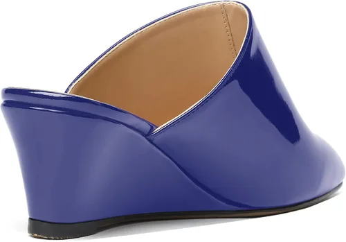 Miniatura 5 de MODENCOCO Zapatos de tacón bajo para mujer, cómodos, de patente, informales, con puntera cuadrada, de tacón bajo, de 2 pulgadas