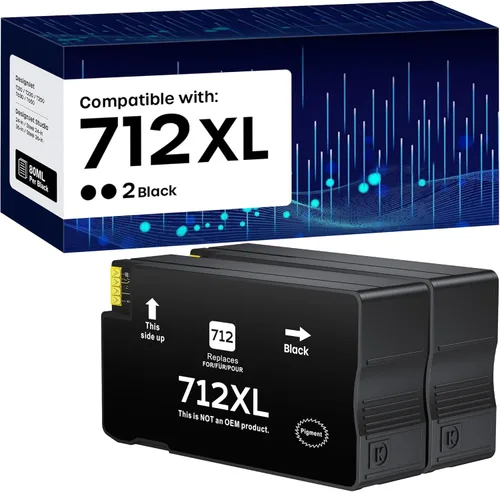 712XL 712 - Cartuchos de tinta de alto rendimiento compatibles con cartuchos de tinta HP 712XL 712 XL 712 para impresora DesignJet T650 T630 T230