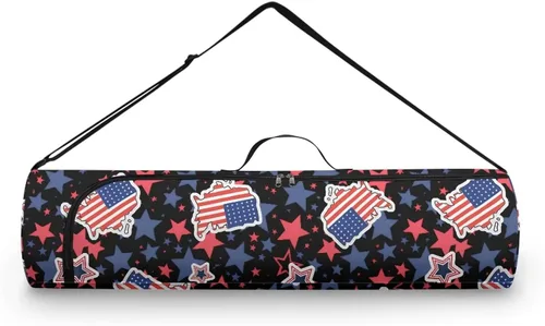 Miniatura 36 de Bolsa para esterilla de yoga para mujeres y hombres, con cremallera completa, bolsa de transporte para esterilla de yoga para clase de entrenamiento