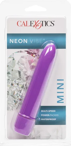 Miniatura 5 de CalExotics Mini Neon Multi-Speed Vibe, Morado Púrpura