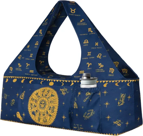 Miniatura 18 de Bolsa para esterilla de yoga – Bolsa de yoga grande con correa para esterilla de yoga, cremallera y bolsillos, bolsas de yoga y transportadores que