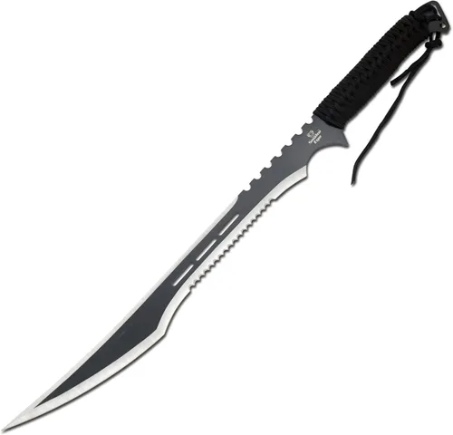 Miniatura 2 de Snake Eye Tactical - Espada de fantasía con funda de nailón, machete para exteriores y camping Plateado negro