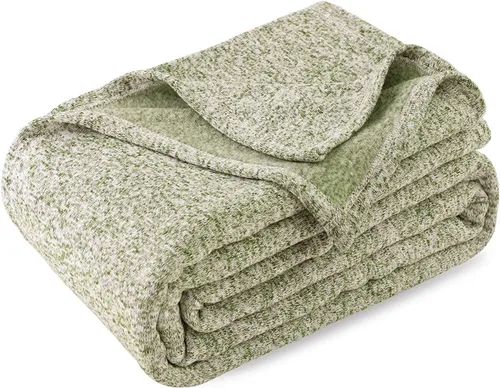 Miniatura 16 de KAWAHOME - Manta de punto para verano, ligera, transpirable, peluda, de jersey para sofá o cama