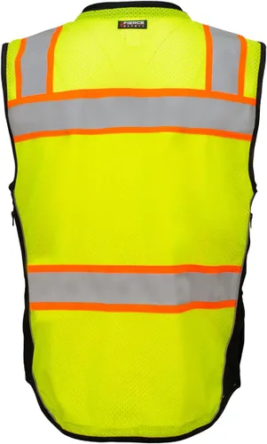Miniatura 2 de SU500 Premium Surveyors Clase 2 Chaleco resistente, bolsillos para tableta y acolchado para el cuello