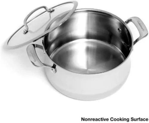Miniatura 2 de Cuisinart Contour Acero inoxidable de 6 cuartos de galón Cacerola con cubierta de vidrio