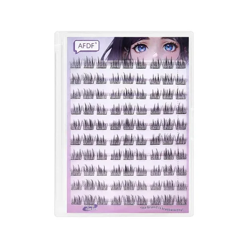 Miniatura 8 de Extensión de Pestañas DIY Efecto 3D Natural Individual 9/11/12mm Pestañas 80 Racimos Pestañas de Volumen Set Mixto, Extensión de Pestañas Caseras