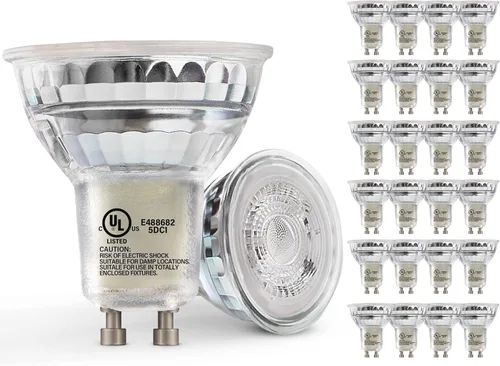 Miniatura 10 de MASTERY MART Bombillas LED GU10 de 4.5 W, certificación UL, certificado Energy Star, 5000 K blanco suave, regulable, 18 unidades (paquete de 1)