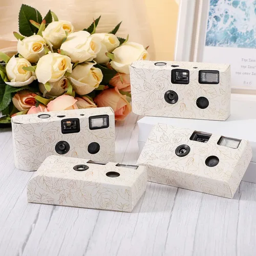 Miniatura 2 de Zhengmy Cámara desechable para boda, cámara de un solo uso de 1.378 in con flash una vez para reuniones, bodas, aniversarios, viajes, fiestas