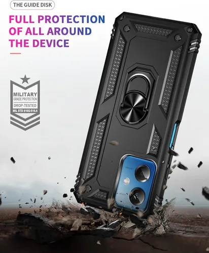 Miniatura 2 de Funda para Xiaomi redmi Note 12 5G/Poco X5 5G con protector de pantalla, soporte delgado protección militar a prueba de golpes Armor Defender Funda