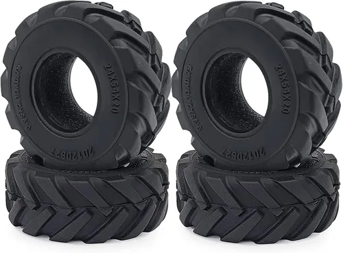 Miniatura 7 de MOHERO - 4 neumáticos de goma para terreno de barro suave de 1.0 pulgadas, neumáticos de rueda 1.0 para 1/24 Axial SCX24 Bronco Gladiator Deadbolt