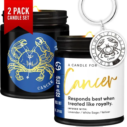 Miniatura 15 de WAX & WIT Regalos de Acuario para mujeres, vela de Acuario, regalo del zodiaco, regalos de astrología para mujeres, vela del zodiaco, regalo