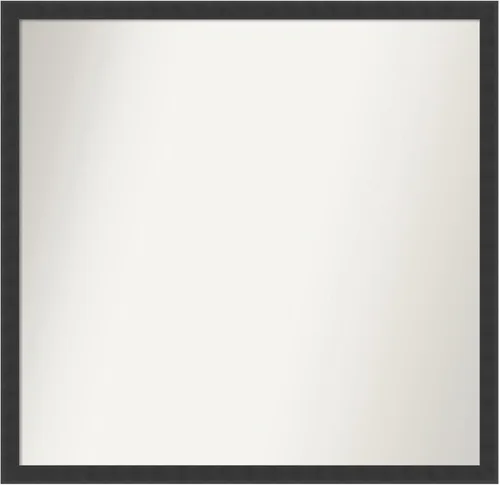 Miniatura 102 de Amanti Art Espejo de baño negro para sobre fregadero, 22 x 22 pulgadas, espejo de tocador cuadrado estrecho negro Avon, marco de madera casual