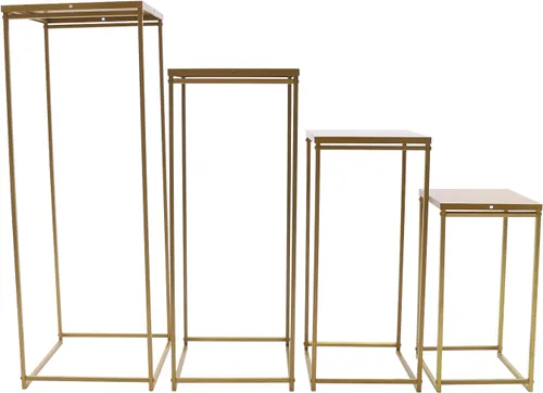 Soporte de metal para flores de boda, jarrón de suelo, columna de soporte geométrico, centros de mesa para arreglos florales de mesa, decoración de
