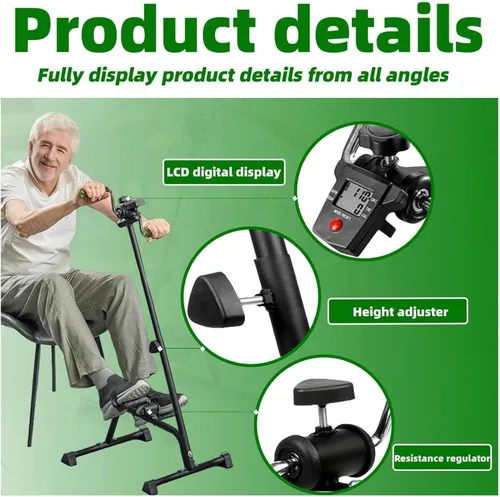 Miniatura 4 de Pedal Exerciser Bike for Seniors Hand Arm Leg and Knee Stroke Recovery Equipment for Seniors fit for Full Body Great Gift for Elderly RehabWorkout