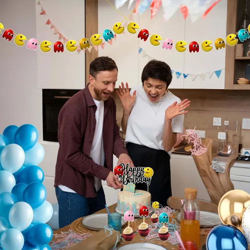 Miniatura 5 de Suministros de fiesta de cumpleaños con temática de mariquita: bonito juego de decoración de fiesta inspirado en insectos para celebraciones