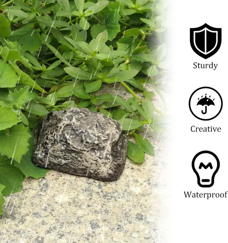 Miniatura 5 de Rock to Hide Key Outside – Piedra falsa se ve real, caja de seguridad secreta para exteriores para las necesidades de la casa de patio