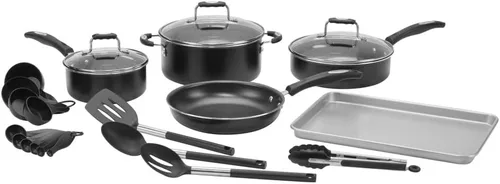 Cuisinart P55-22BK Juego completo de utensilios de cocina antiadherentes para chef (22 piezas)
