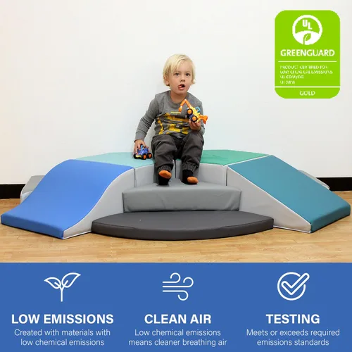 Miniatura 5 de FDP SoftScape Mega Fun 360 Escalador, estructura de juego activo para interiores para niños pequeños y niños, escalones y rampas de espuma suave
