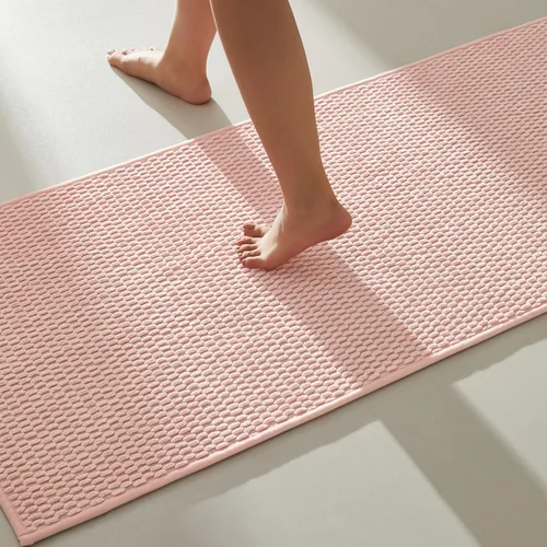 Miniatura 58 de TYUU Alfombras de Baño Antideslizantes Lavables, Tapete de Baño Súper Absorbente Delgado de Pila Baja para Secar Rápido, Alfombra de Baño Pequeña