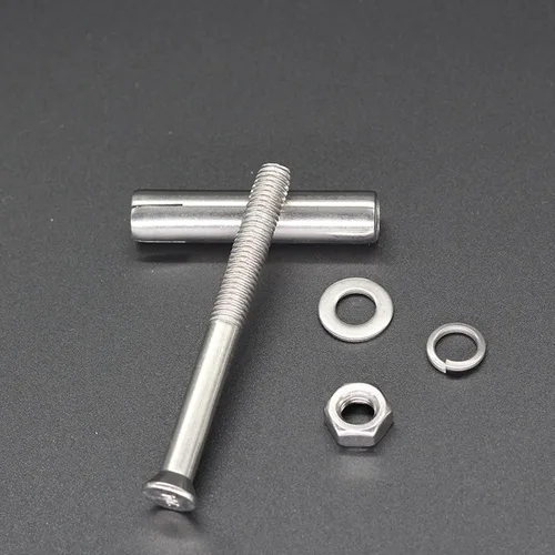 Miniatura 4 de Tornillo de expansión hexagonal de acero inoxidable 304 M8 x 3.150 in, tornillo de expansión de ladrillo de hormigón, tornillo de expansión