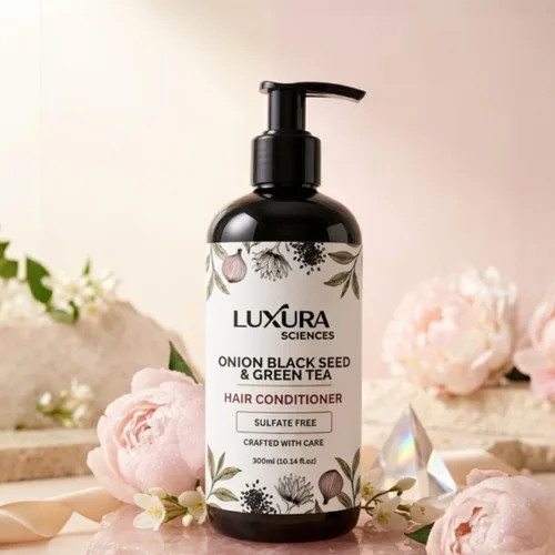 Miniatura 3 de Luxura Sciences Acondicionador de semillas negras de cebolla, añade brillo y volumen al cabello fino y fino, controla el encrespamiento, hidrata