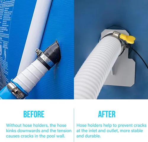 Miniatura 6 de Manguera de bomba de piscina para piscinas sobre el suelo, paquete de 2 accesorios de manguera de filtro de piscina de 1.25 pulgadas de diámetro