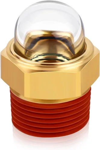 Miniatura 9 de Boltigen Cristal de visión de repuesto para compresor de aire, visor de aceite de 1 pulgada con cúpula transparente, enchufe de visión de nivel
