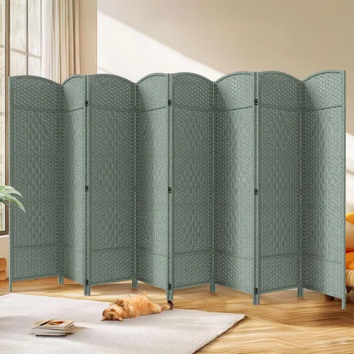 Miniatura 10 de JOSTYLE Separador de habitación de 4 paneles portátil, divisor de pared de panel, divisor de 6 pies de altura para separación de habitación