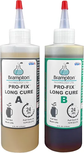 Miniatura 11 de Brampton PRO-FIX - Epóxido de golf de larga duración, vida útil completa de 20 minutos, extra fuerte, resistente a impactos, kit de pegamento epoxi
