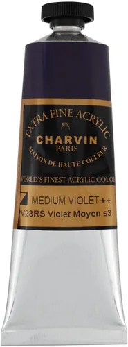 Miniatura 161 de Charvin Pintura acrílica profesional extrafina – verde absenta, tubo de 2.1 fl oz, pigmentos de triple fresado, resistente a la luz, pinturas