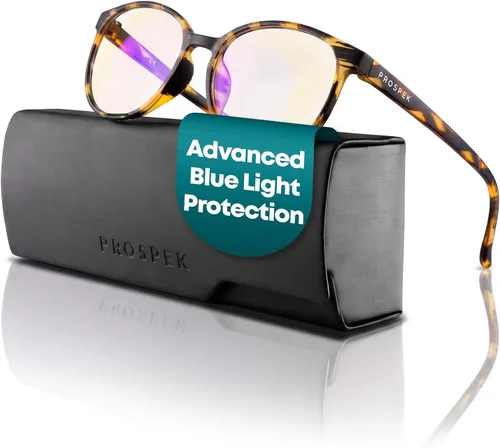 Miniatura 11 de Prospek Lentes de lectura de luz azul para hombres y mujeres, para uso en computadora, protección de luz azul, lente transparente de 0 a +3.0 Gris