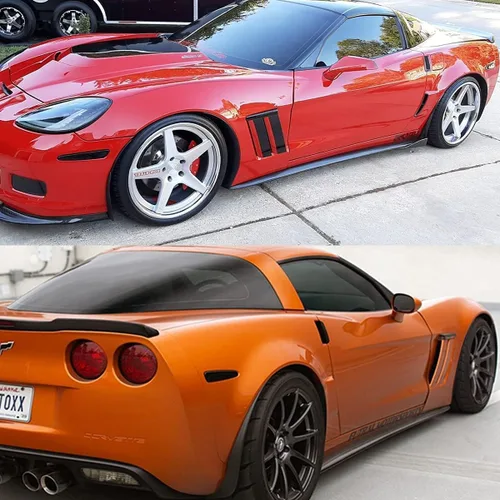 Miniatura 6 de Luces LED de posición lateral para Chevy Corvette C6 Z06 ZR1 2005-2013, lente ahumada ámbar delantera y trasera, luces rojas C6 de marcador