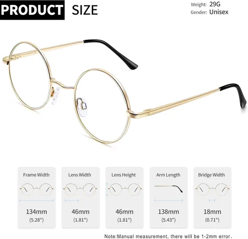 Miniatura 5 de Gafas de sol Joopin polarizadas, estilo Lennon, redondas, gafas de sol estilo hippy redondas para mujer y hombre