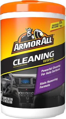 Miniatura 9 de Armor All Toallitas de limpieza de vidrio para automóviles de Armor All, limpiador de vidrio automotriz para película y suciedad, 90