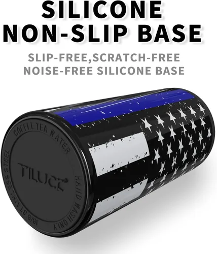 Miniatura 4 de TILUCK Skinny - Enfriador de latas para cerveza delgada y seltzer duro, acero inoxidable, doble pared aislada de acero inoxidable, estándar de 12