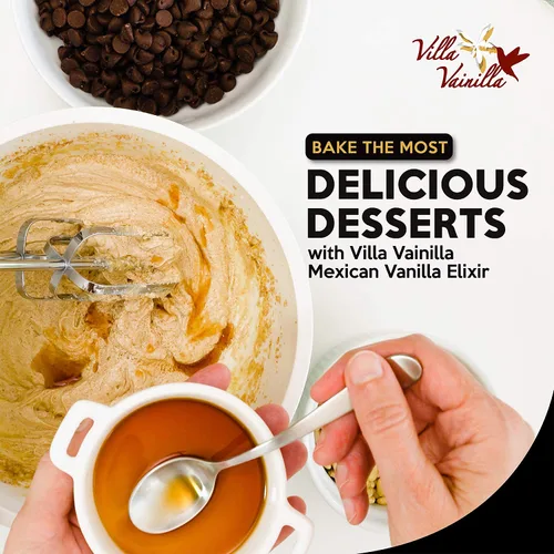 Miniatura 4 de Villa Vainilla Extracto de vainilla pura, Elixir Premium Mexican Vanilla Extracto de vainilla puro natural Para chefs y cocina casera Perfecto