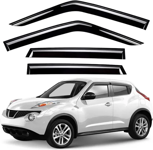Miniatura 13 de Deflectores de ventana tintados ahumados con cinta adhesiva para ventana lateral, deflectores de lluvia compatibles con Toyota RAV4 2019-2025 - 4
