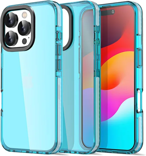 Miniatura 261 de AICase Funda protectora para iPhone 16 compatible con iPhone 16, delgada, ligera, transparente [no amarillenta] Diseño vibrante