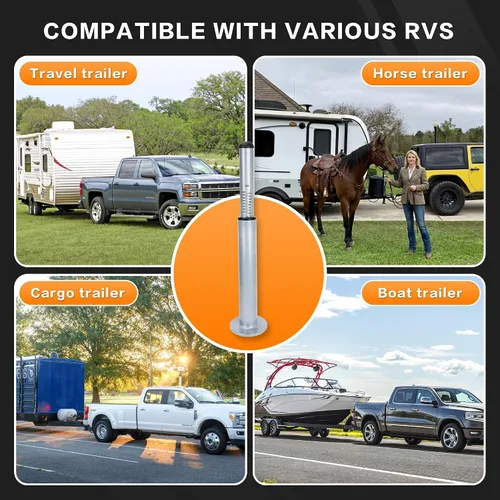 Miniatura 7 de Báscula de peso para lengua de remolque de RV, capacidad máxima de 1800 libras, báscula de peso de enganche resistente, báscula de distribución