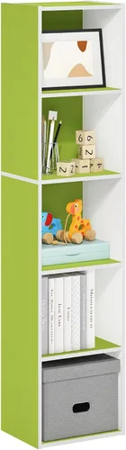 Miniatura 18 de Furinno - Estantería abierta reversible de 5 cubos, color blanco y rosado, 11069WH/PI Blanco/Rosa