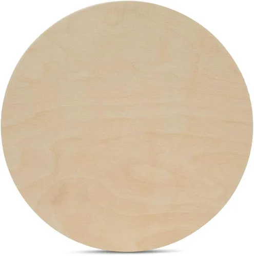 Círculos de madera de 0.5 pulgadas de grosor, desde 10 hasta 24 pulgadas de diámetro