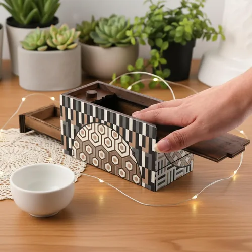 Miniatura 2 de Enigma Decode - Caja de rompecabezas secreta con cerradura mágica para tarjetas de regalo y dinero