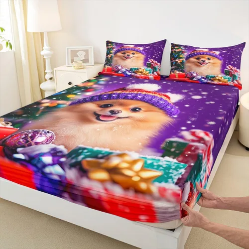 Miniatura 16 de Erosebridal Sábana bajera ajustable con estampado de fútbol, tamaño individual, para niños y niñas, juego de ropa de cama de juegos de pelota, funda
