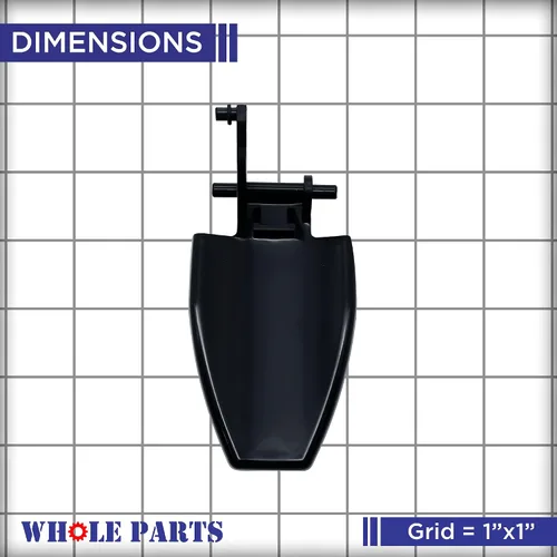 Miniatura 2 de Whole Parts 241682003 - Palanca dispensadora de agua para refrigerador (negra) – Reemplazo y compatible con algunos refrigeradores Westinghouse