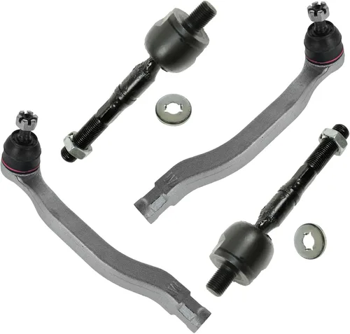 Miniatura 189 de TRQ Juego de barras de acoplamiento delanteras interiores y exteriores de 4 piezas compatible con Jeep Cherokee 1991-2001 y Comanche 91-92