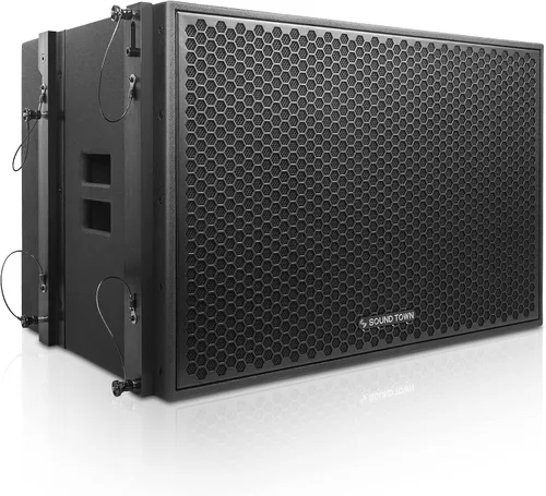 Miniatura 16 de Sound Town ZETHUS 4 x Sistema de altavoces de matriz de línea dual de 10” con controladores de compresión de titanio, rango